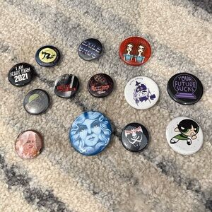 Assorted Pinback Button Collection